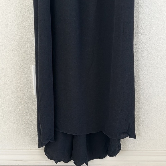 Reformation Open Back Halter Minimalist Black Dress - Picture 4 of 12